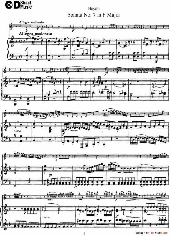 Violin Sonata No.7 in F Major（小提琴+钢琴伴奏）