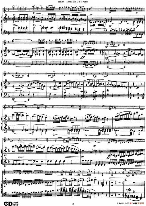 Violin Sonata No.7 in F Major（小提琴+钢琴伴奏）