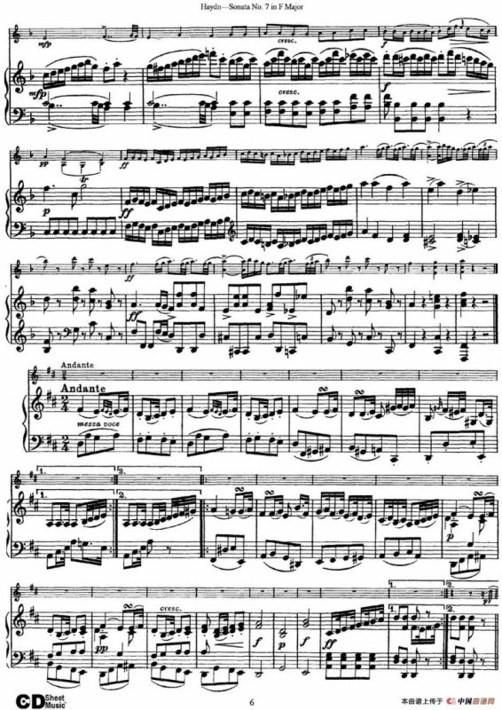 Violin Sonata No.7 in F Major（小提琴+钢琴伴奏）