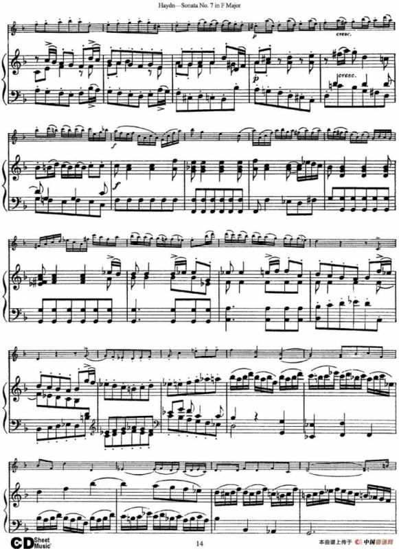 Violin Sonata No.7 in F Major（小提琴+钢琴伴奏）