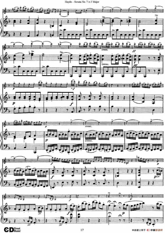 Violin Sonata No.7 in F Major（小提琴+钢琴伴奏）