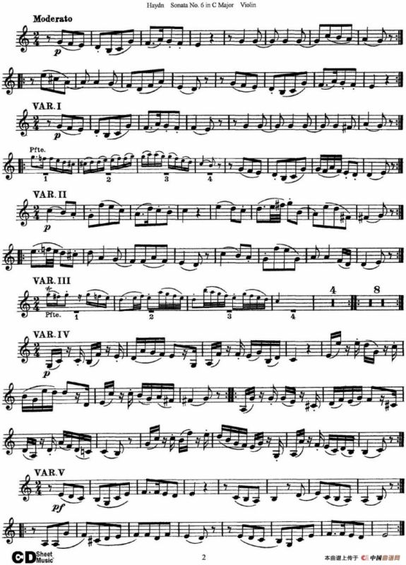 Violin Sonata No.6 in C Major