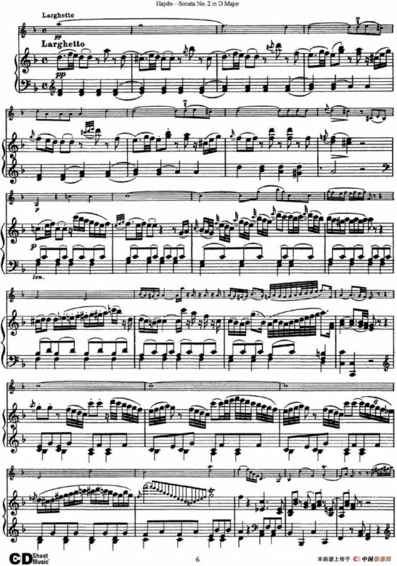 Violin Sonata No.2 in D Major（小提琴+钢琴伴奏）