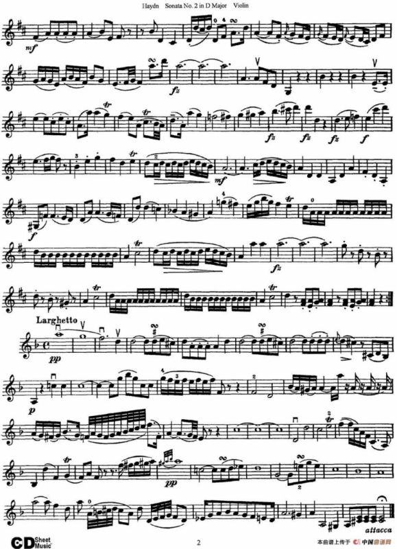 Violin Sonata No.2 in D Major