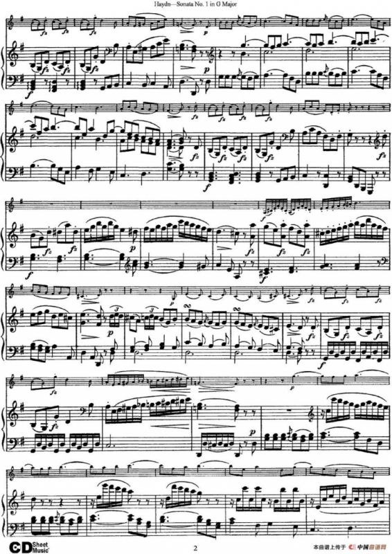 Violin Sonata No.1 in G Major（小提琴+钢琴伴奏）