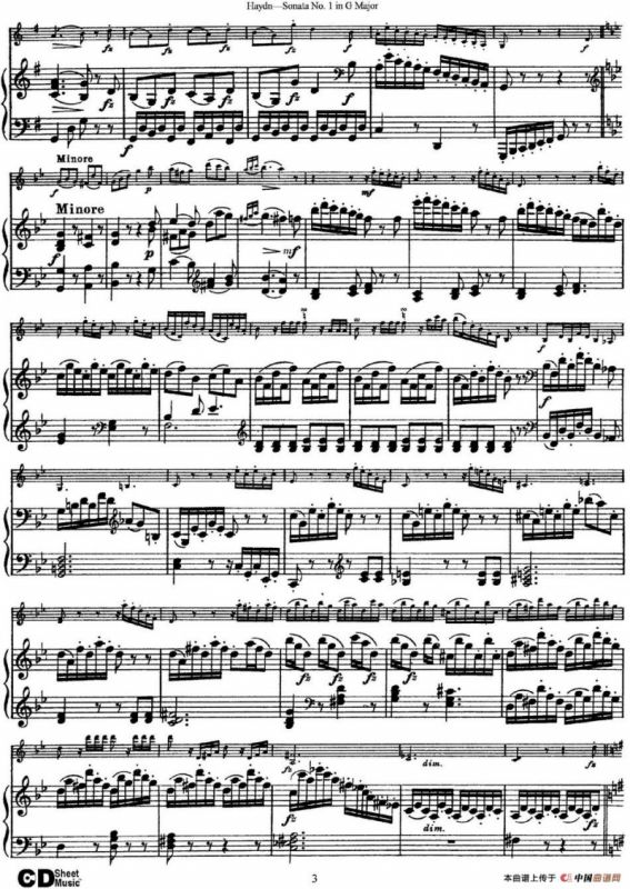 Violin Sonata No.1 in G Major（小提琴+钢琴伴奏）