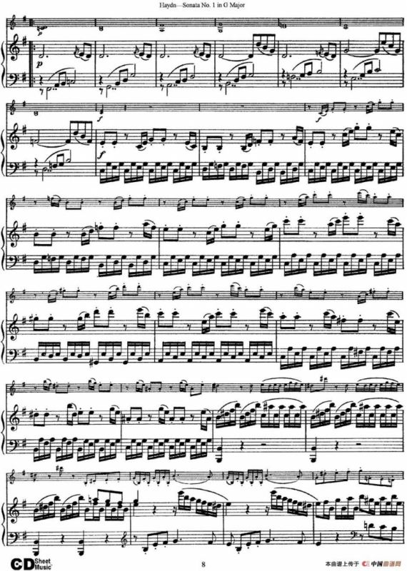 Violin Sonata No.1 in G Major（小提琴+钢琴伴奏）