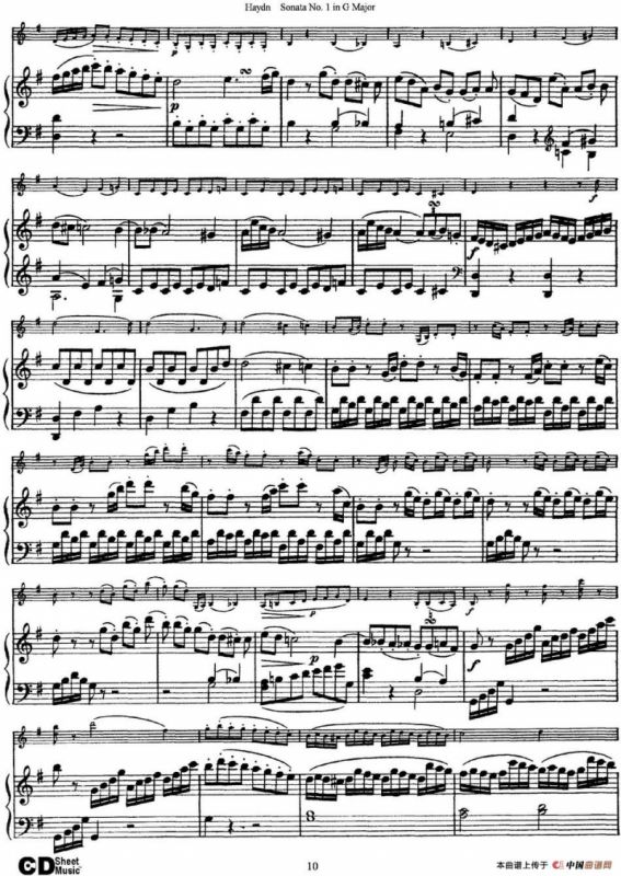 Violin Sonata No.1 in G Major（小提琴+钢琴伴奏）