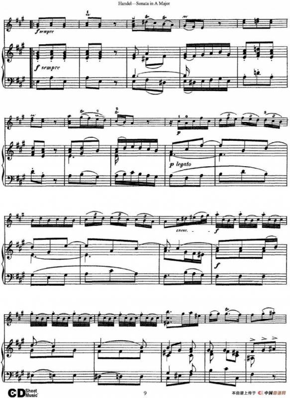 Violin Sonata No.5 in A major（小提琴+钢琴伴奏）