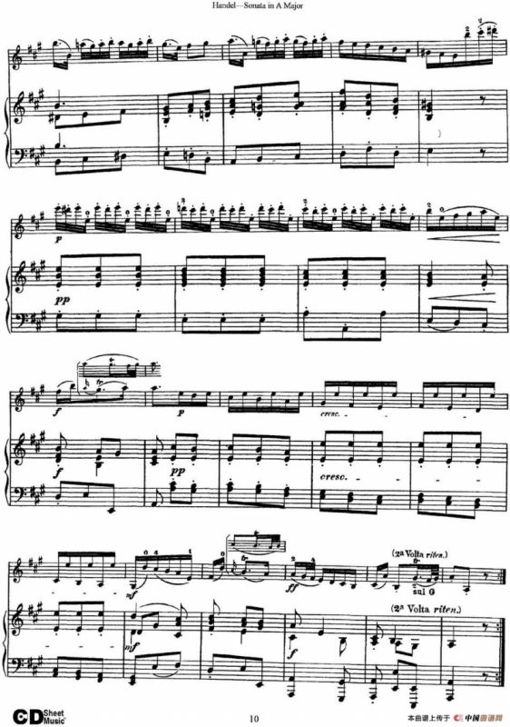 Violin Sonata No.5 in A major（小提琴+钢琴伴奏）