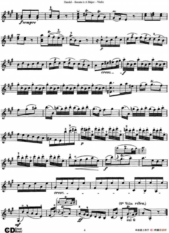 Violin Sonata No.5 in A major