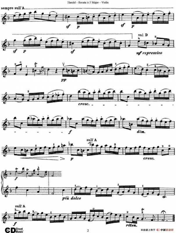 Violin Sonata No.3 in F major