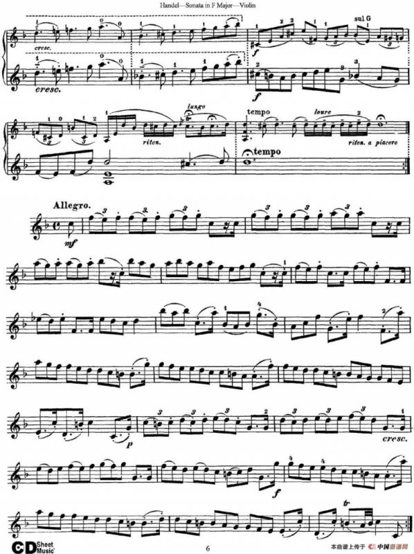 Violin Sonata No.3 in F major