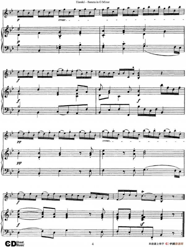 Violin Sonata No.2 in G minor（小提琴+钢琴伴奏）