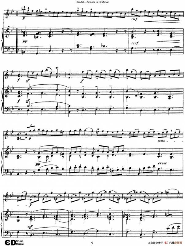 Violin Sonata No.2 in G minor（小提琴+钢琴伴奏）