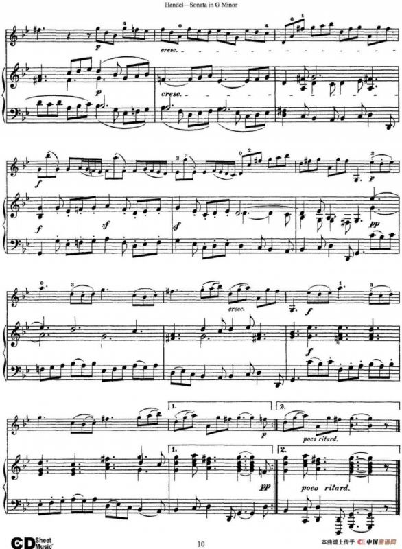 Violin Sonata No.2 in G minor（小提琴+钢琴伴奏）