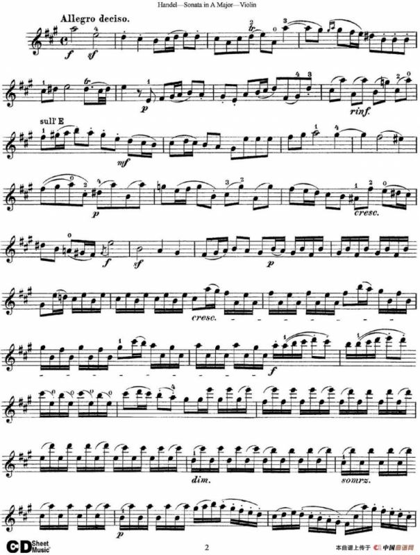 Violin Sonata No.1 in A major