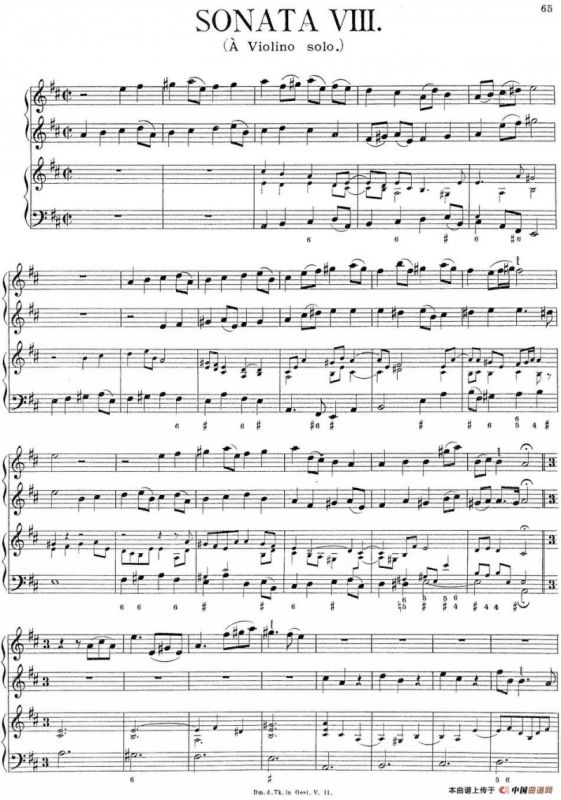 Biber Violin Sonata VIII（小提琴+钢琴伴奏）