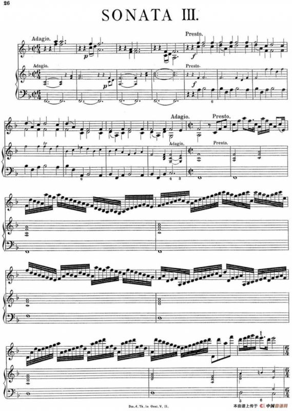 Biber Violin Sonata III（小提琴+钢琴伴奏）