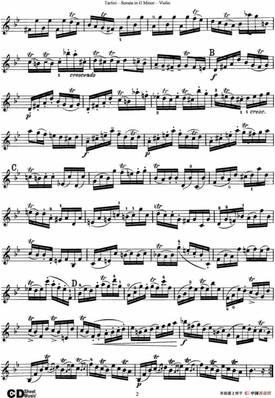 Violin Sonata in G Minor（The Devils Trill）