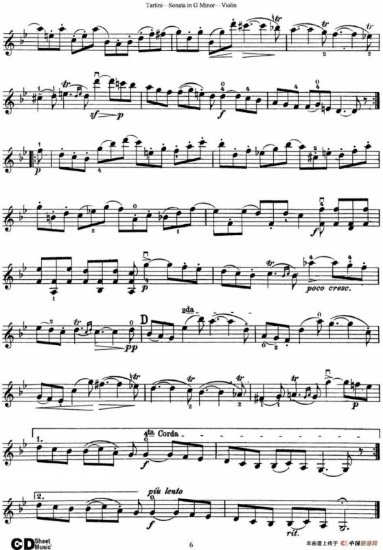 Violin Sonata in G Minor