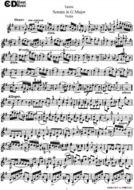 Violin Sonata in G Major