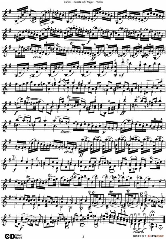 Violin Sonata in G Major