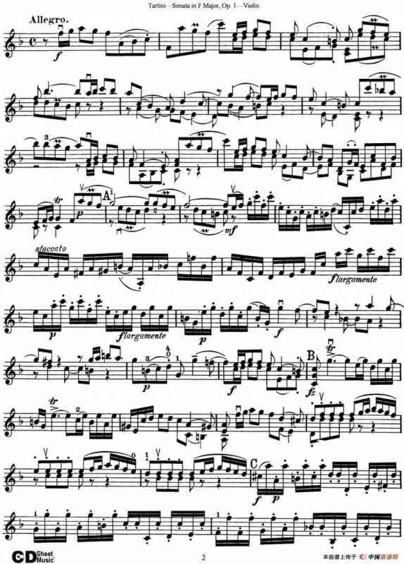 Violin Sonata in F Major Op.1