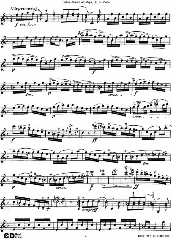 Violin Sonata in F Major Op.1