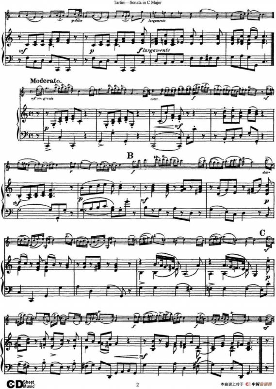 Violin Sonata in C Major（小提琴+钢琴伴奏）