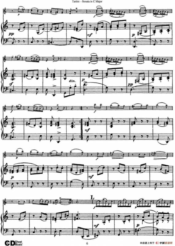 Violin Sonata in C Major（小提琴+钢琴伴奏）