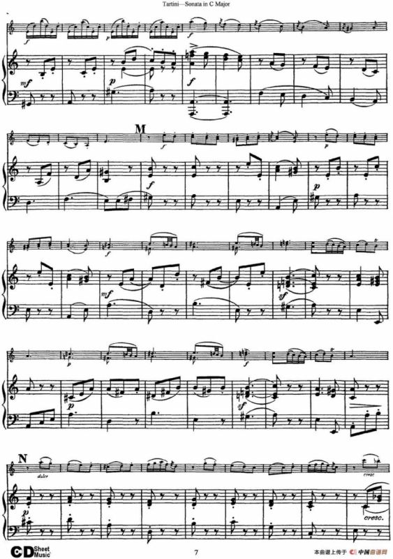 Violin Sonata in C Major（小提琴+钢琴伴奏）