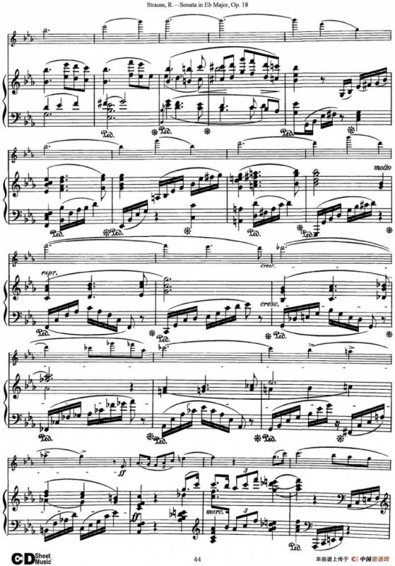 Violin Sonata in Eb Major Op.18（小提琴+钢琴伴奏）