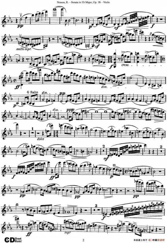 Violin Sonata in Eb Major Op.18