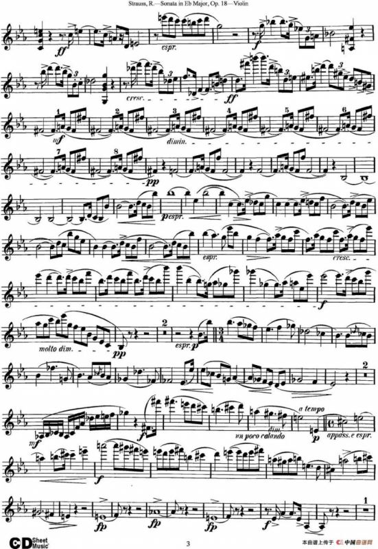 Violin Sonata in Eb Major Op.18