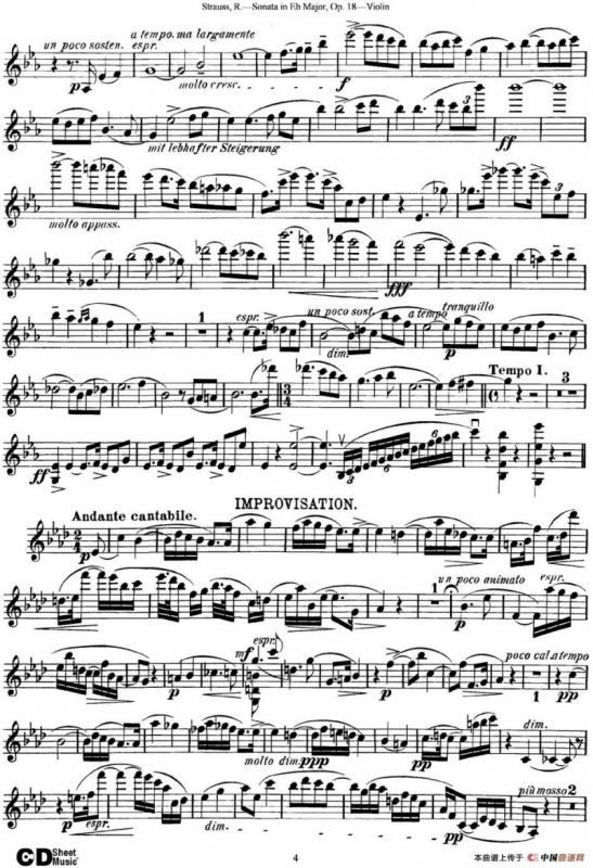 Violin Sonata in Eb Major Op.18