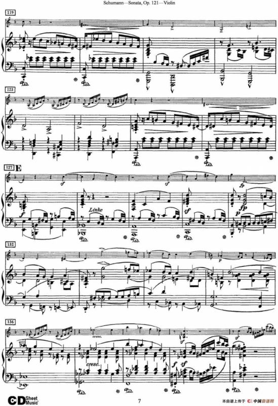 Violin Sonata Op.121（小提琴+钢琴伴奏）