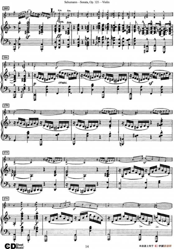 Violin Sonata Op.121（小提琴+钢琴伴奏）