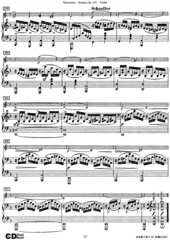 Violin Sonata Op.121（小提琴+钢琴伴奏）