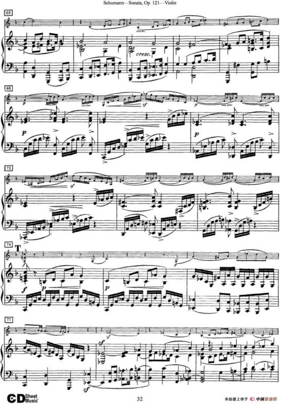 Violin Sonata Op.121（小提琴+钢琴伴奏）