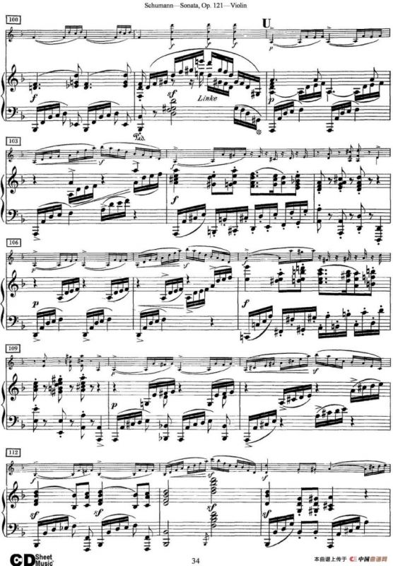 Violin Sonata Op.121（小提琴+钢琴伴奏）
