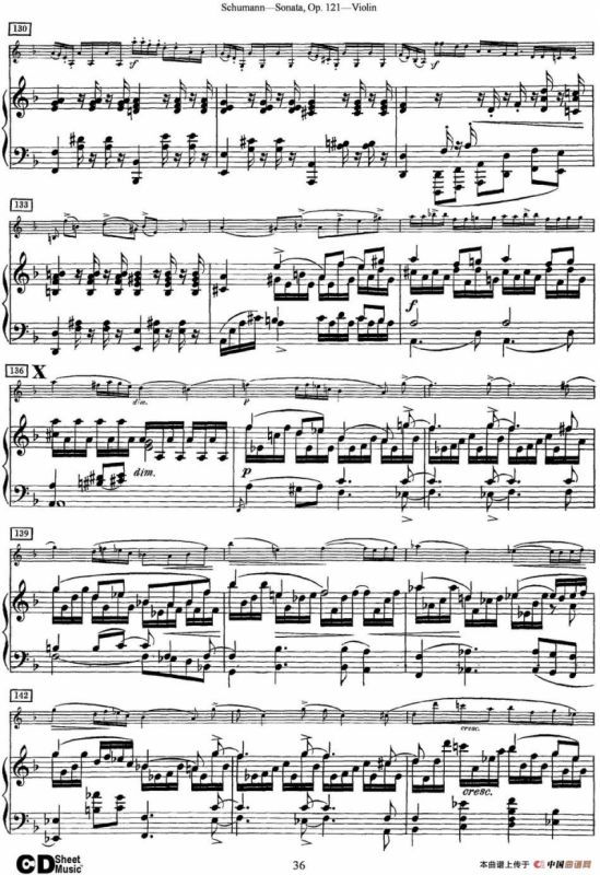 Violin Sonata Op.121（小提琴+钢琴伴奏）