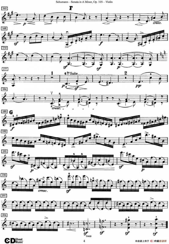 Violin Sonata in A minor Op.105