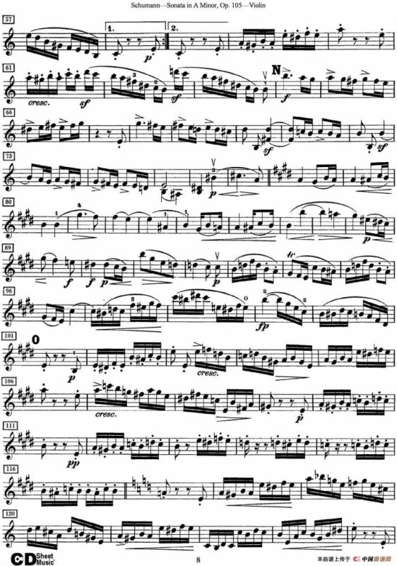 Violin Sonata in A minor Op.105