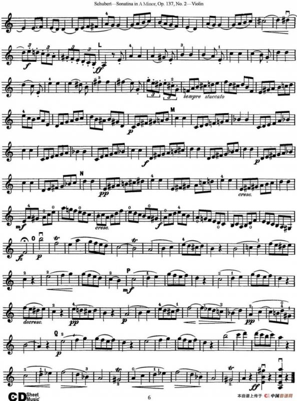Violin Sonatina in A minor Op.137 No.2