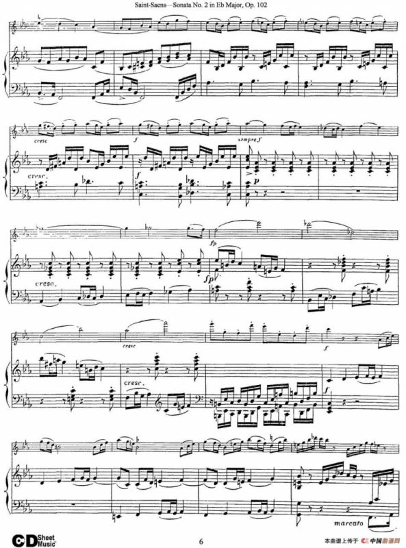 Violin Sonata No.2 in Eb Major Op.102（小提琴+钢琴伴奏）