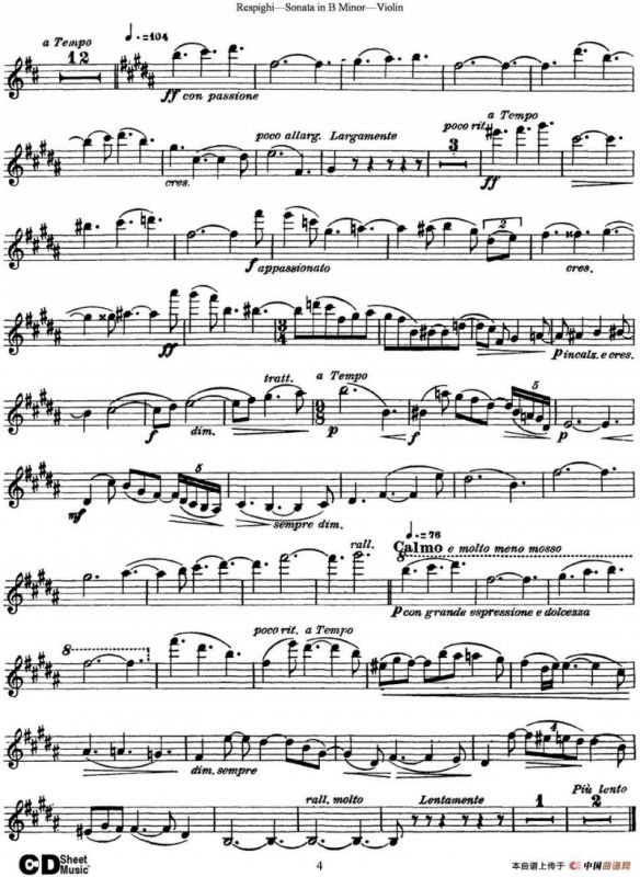 Violin Sonata in B Minor