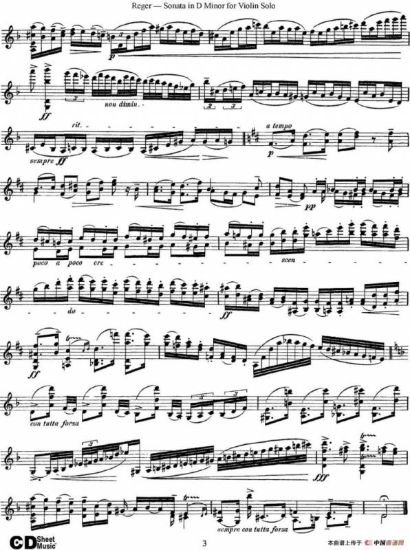 Sonata in D Minor for Solo Violin Op.42 No.1