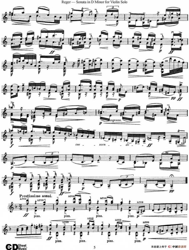 Sonata in D Minor for Solo Violin Op.42 No.1