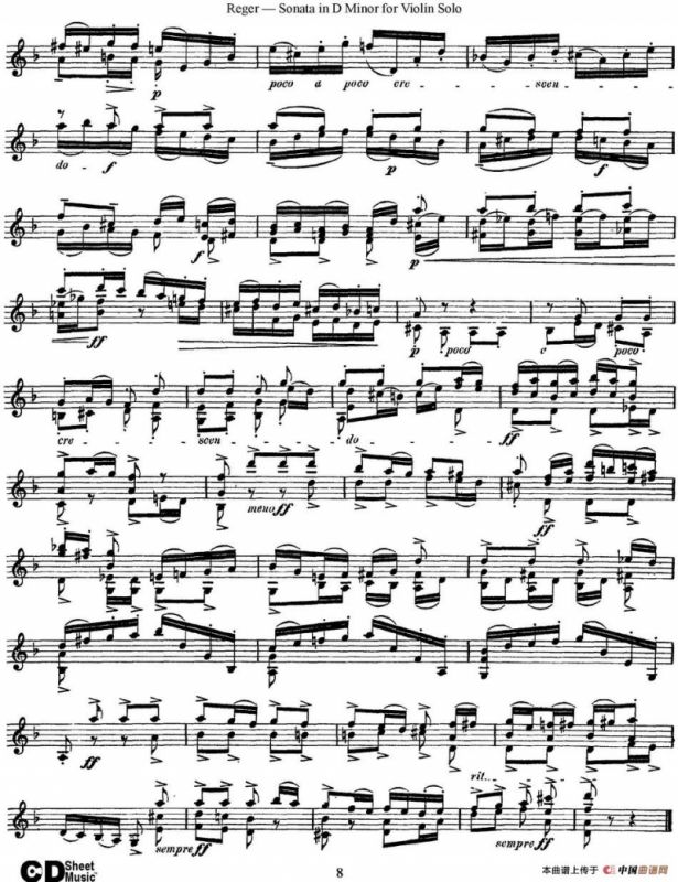 Sonata in D Minor for Solo Violin Op.42 No.1